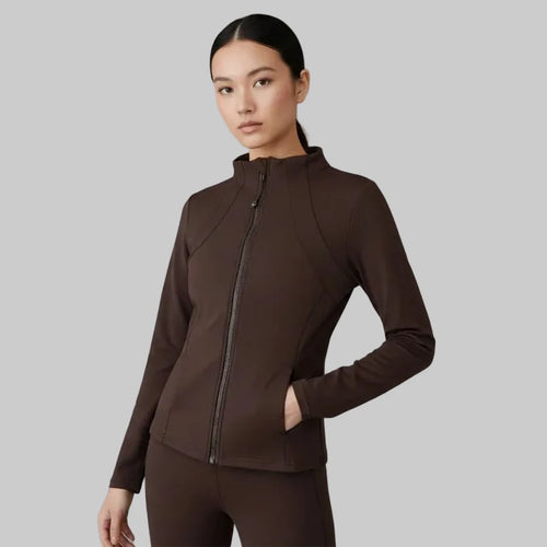 Blusa Elegante de Cuello Alto Stretch 2x1