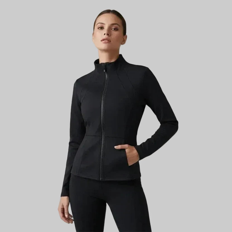 Blusa Elegante de Cuello Alto Stretch 2x1