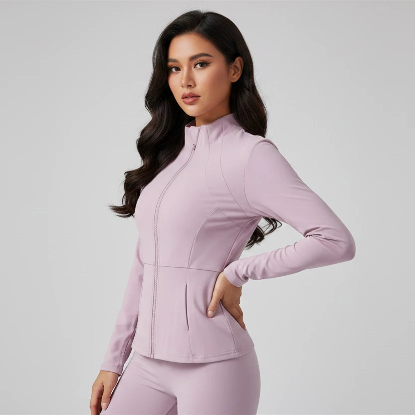 Blusa Elegante de Cuello Alto Stretch 2x1