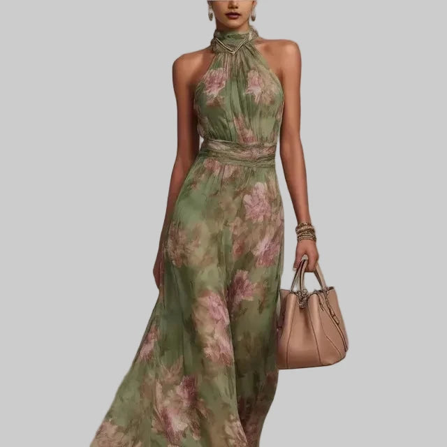 Vestido Maxi Floral Serenity Chic