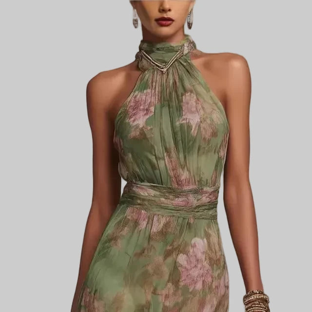 Vestido Maxi Floral Serenity Chic