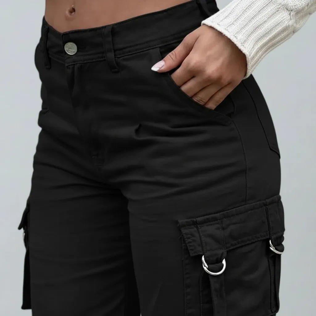 carolinashop para mujer Pantalón Cargo Verde Oliva Chic