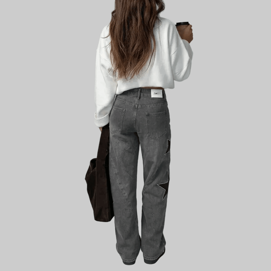 CarolinaShop para mujer Pantalon Vaqueros STAR