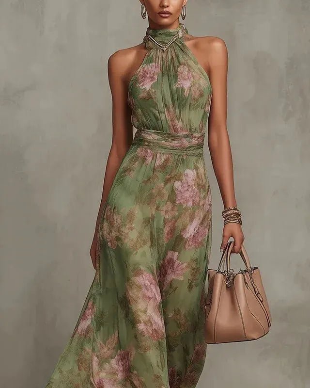 CarolinaShop para mujer Vestido Maxi Floral Serenity Chic