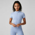 CarolinaShop para mujer Azul Cielo / S(US 4) Top Deportivo “Aura Fit-COMPRA 1 Y OBTEN 1 MAS GRATIS