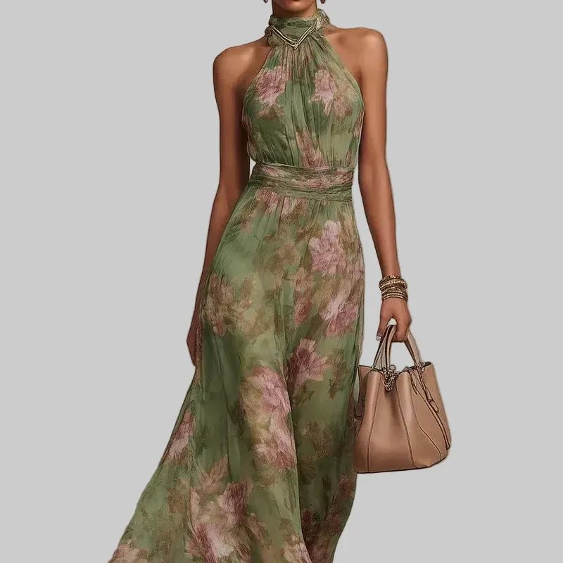 CarolinaShop para mujer green / S(US 4) Vestido Maxi Floral Serenity Chic