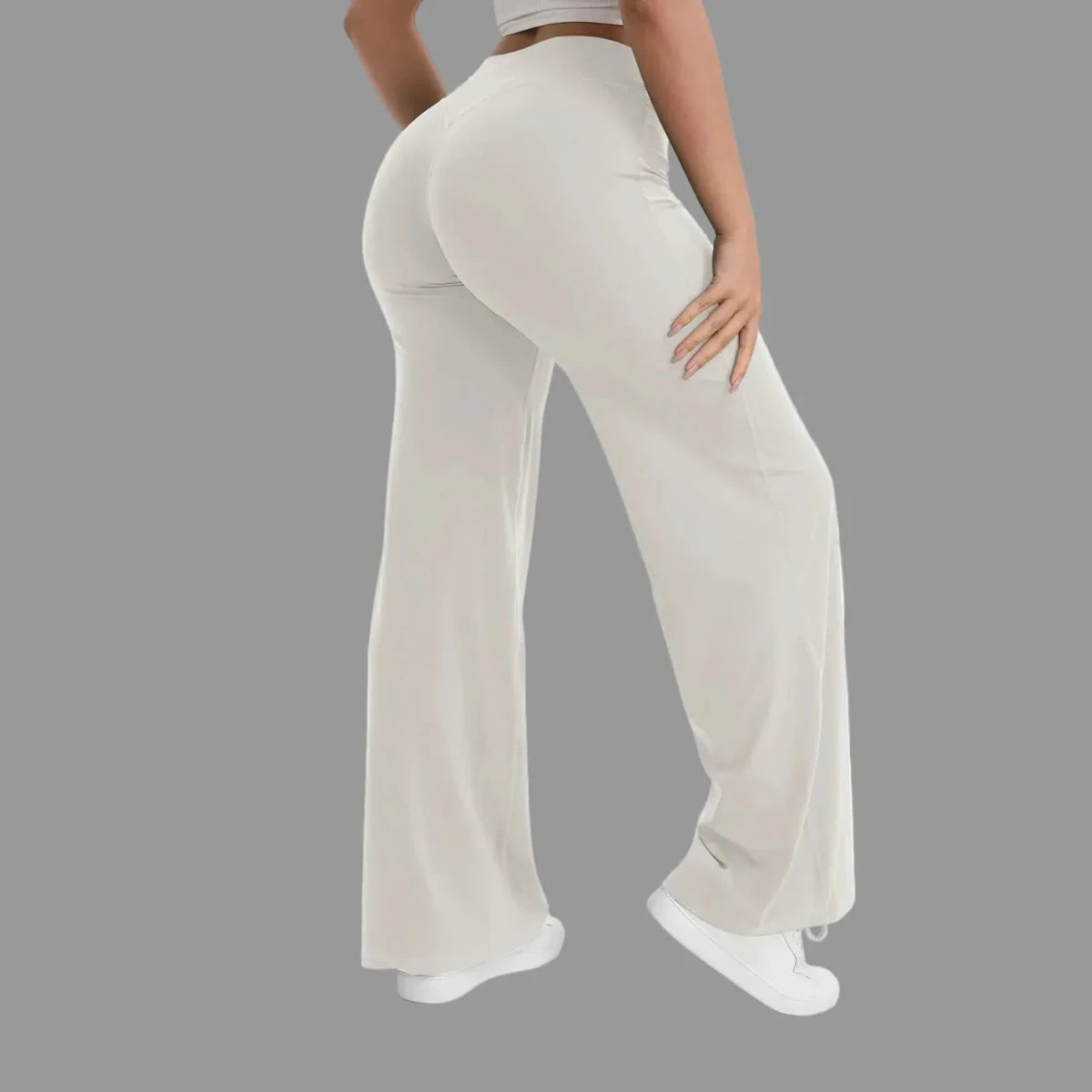 CarolinaShop para mujer Gris claro / XS Pantalón Flare Sculpt Fit Carolina