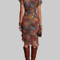 CarolinaShop para mujer Mixed Color / XS(US 2) Vestido Midi Boho Autumn Muse