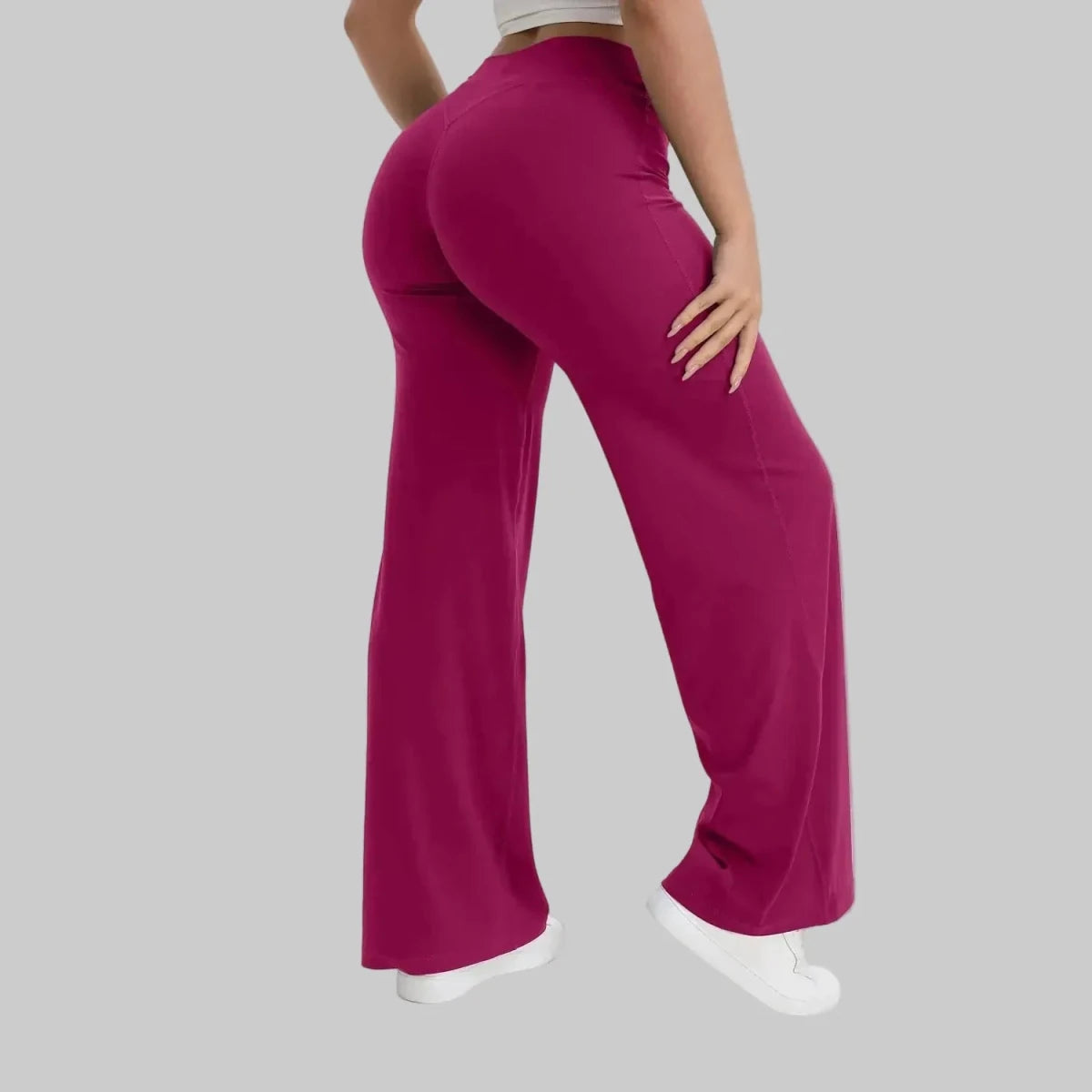 CarolinaShop para mujer Rojo silvestre / XS Pantalón Flare Sculpt Fit Carolina