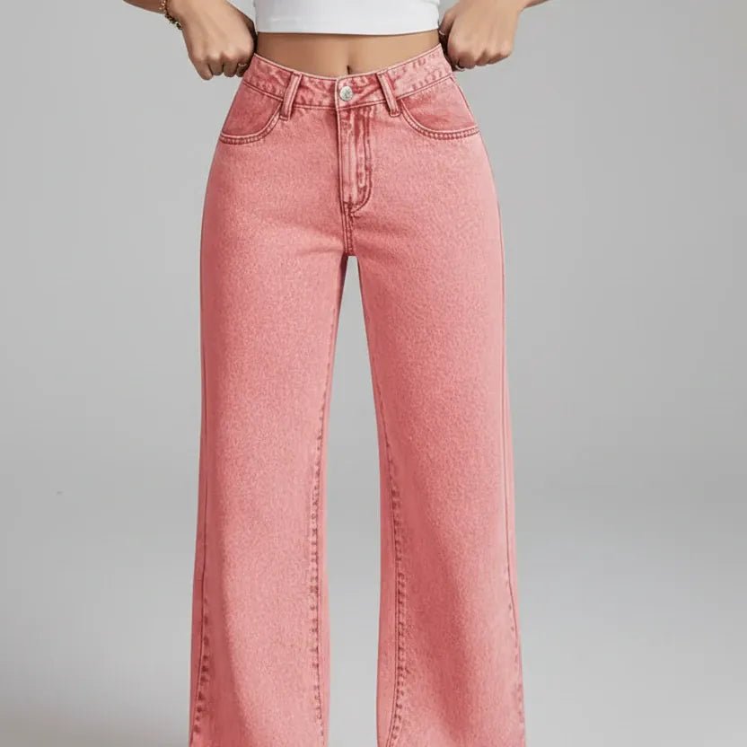 CarolinaShop para mujer ROSADO / S(US 4) Jeans Anchos Wide Leg Sky
