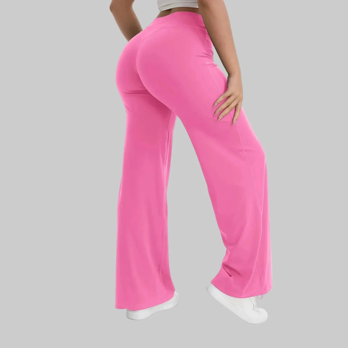 CarolinaShop para mujer Rosas en flor / XS Pantalón Flare Sculpt Fit Carolina