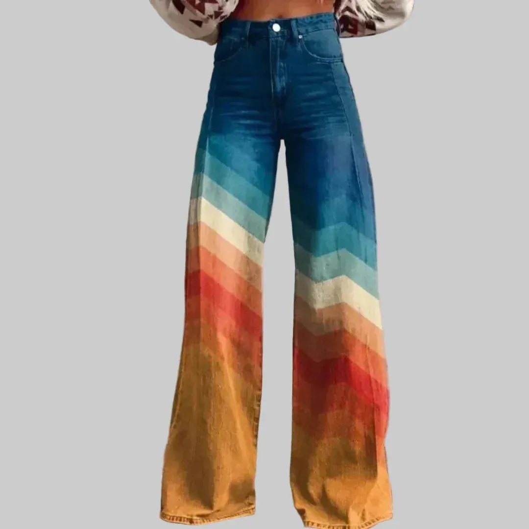 CarolinaShop para mujer S / multicolor Pantalón Arcoíris Elegante