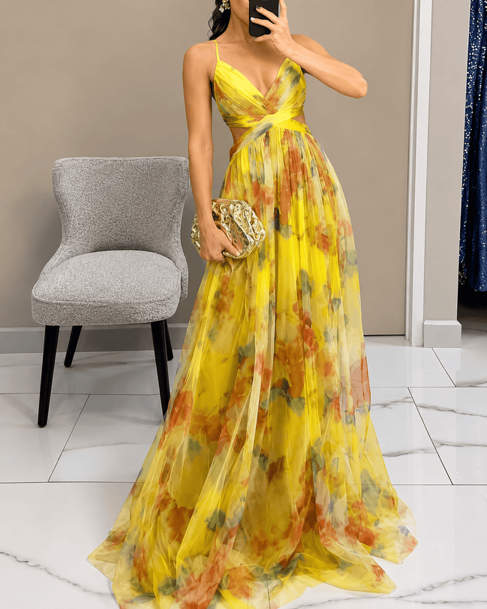 Vestido Bella Primavera - CarolinaShoppara mujercarolinashopCarolinaShopcarolinashop para mujer Amarillo / S Vestido Bella Primavera