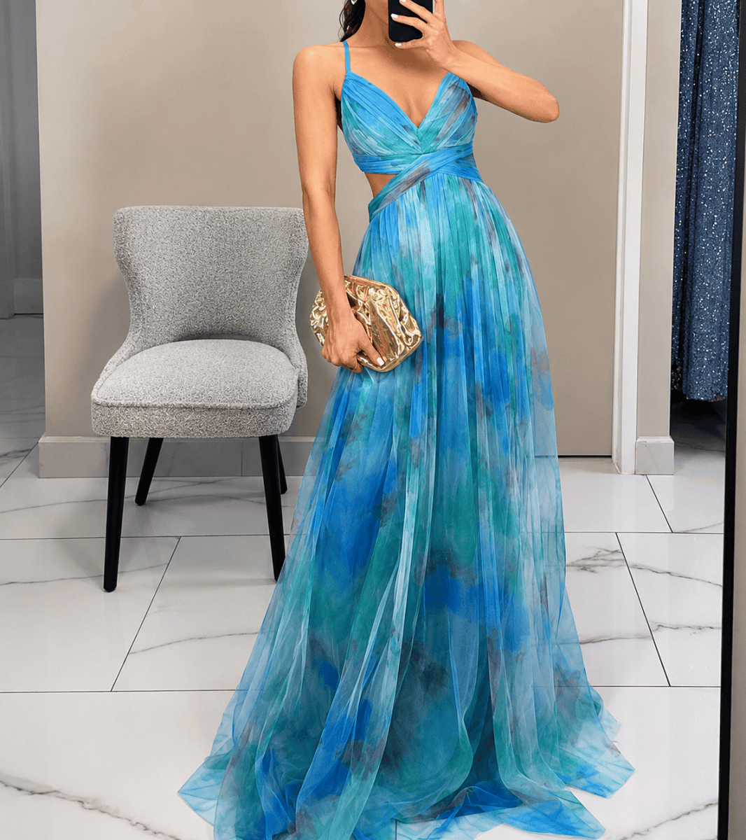 Vestido Bella Primavera - CarolinaShoppara mujercarolinashopCarolinaShopcarolinashop para mujer Azul / S Vestido Bella Primavera