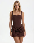 VESTIDO CORSET LUXE™ - CarolinaShoppara mujercarolinashopCarolinaShopcarolinashop para mujer Marron / XS VESTIDO CORSET LUXE™