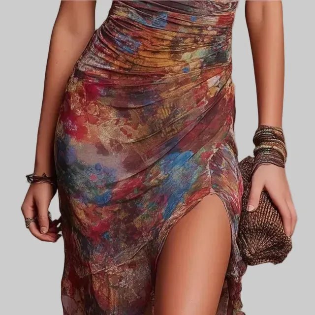 Vestido Midi Boho Autumn Muse - CarolinaShoppara mujerCarolinaShopCarolinaShopVestido Midi Boho Autumn Muse